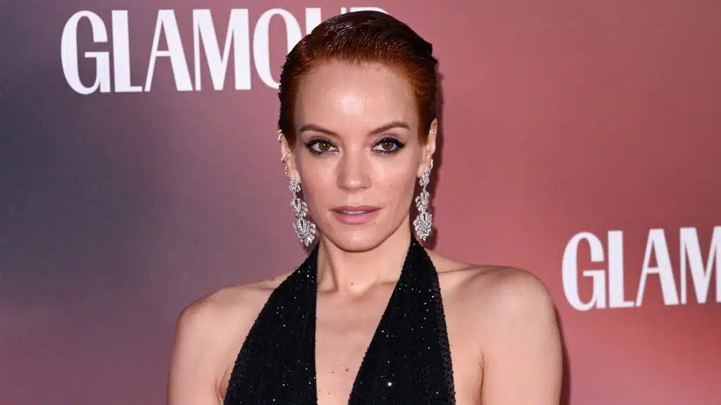 Image of Lily Allen, representing her journey of overcoming past addictions and embracing sobriety and self-care.