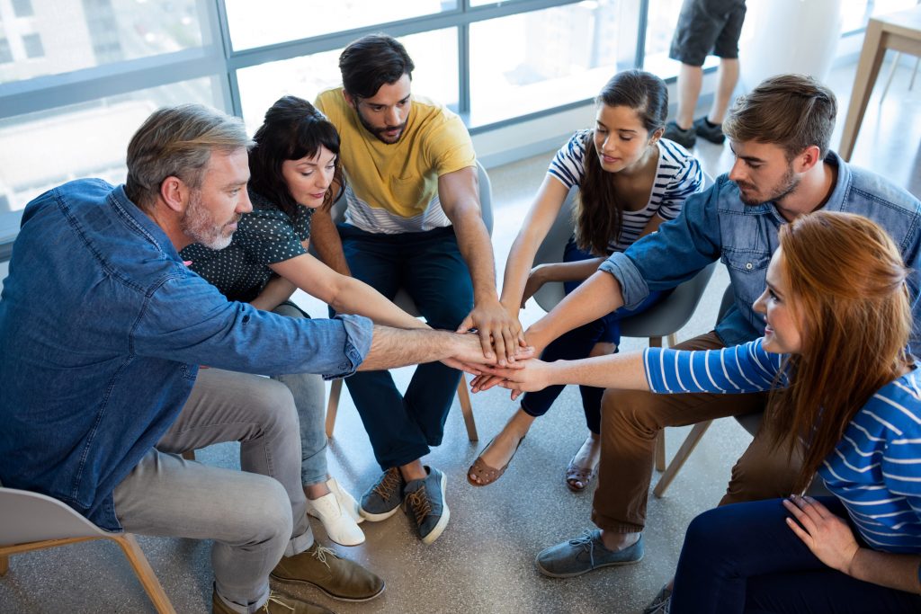 Image illustrating the concept of building a support system for addiction recovery.