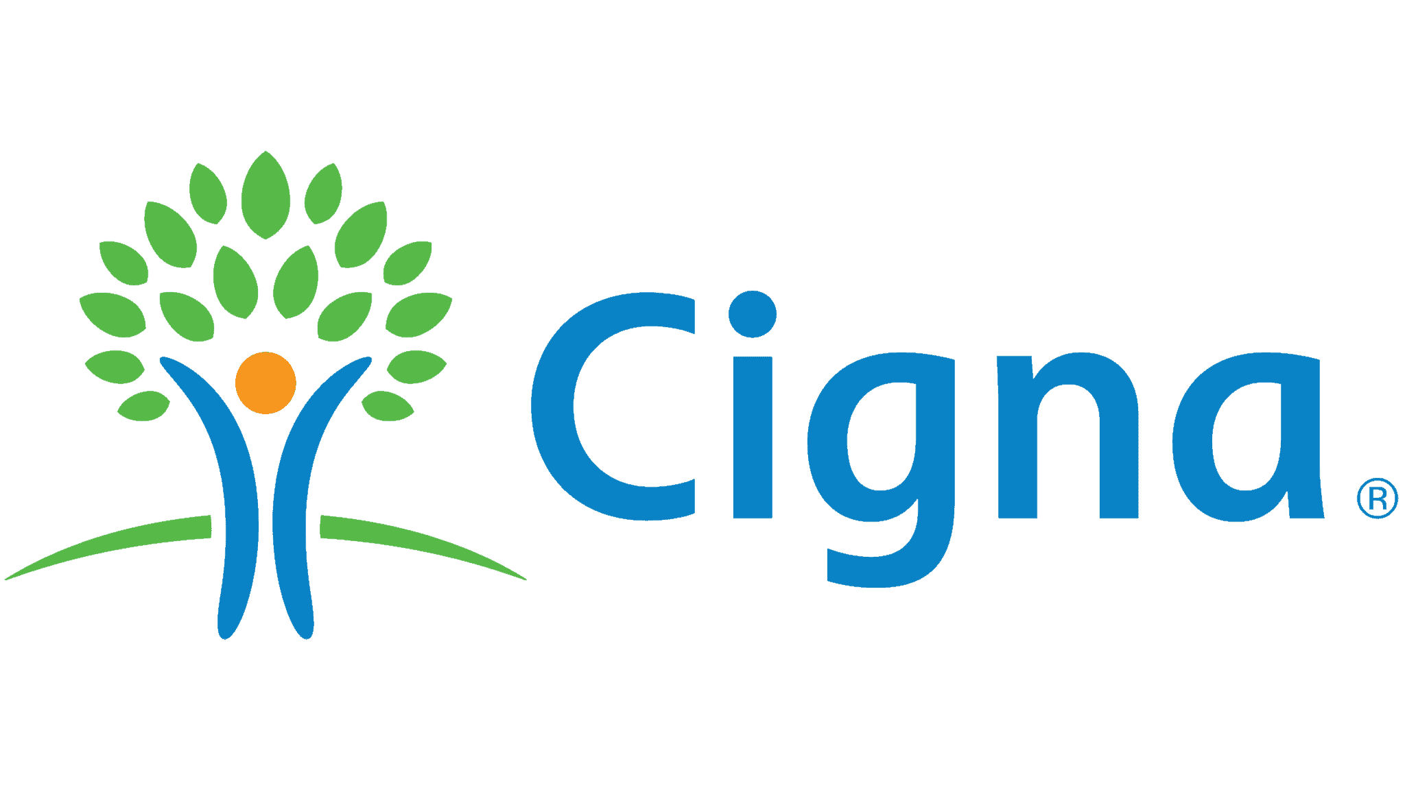 Cigna Insurance logo illustrating support for substance abuse treatment and recovery services.