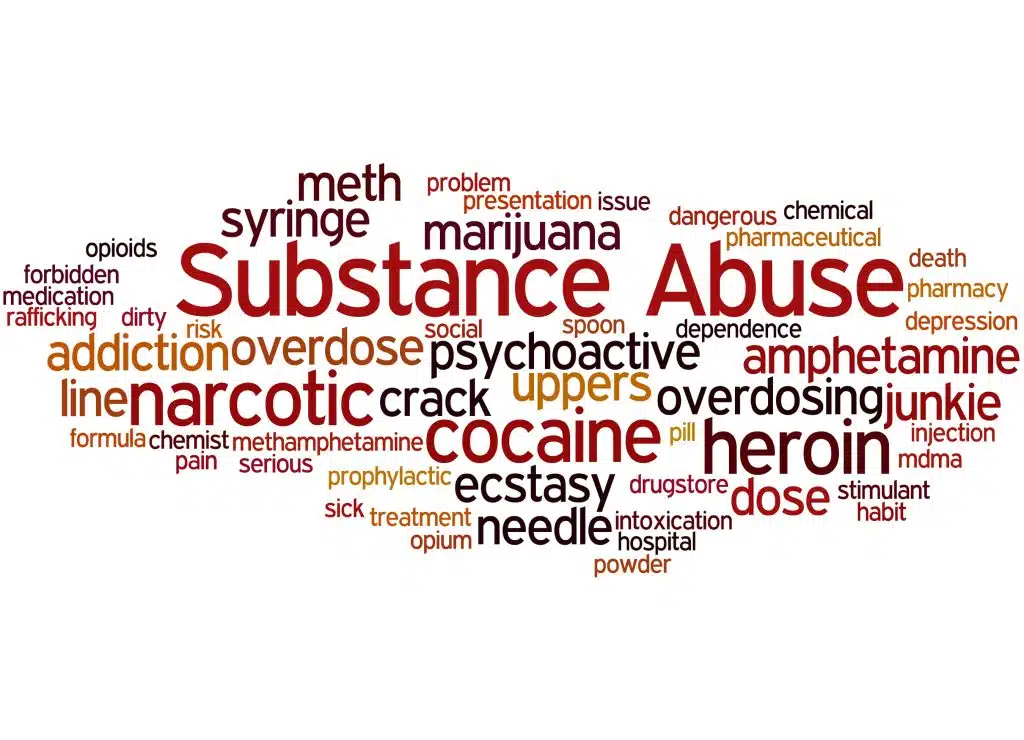 A collection of research topics related to substance abuse, including statistics and key themes