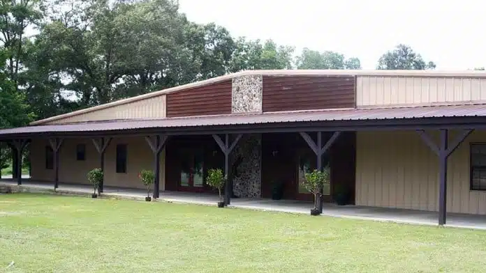 Exterior view of Canaan Land in Autaugaville, Alabama.