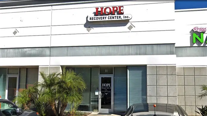 Hope Recovery Center in Corona, CA 92883, providing addiction recovery and support services.