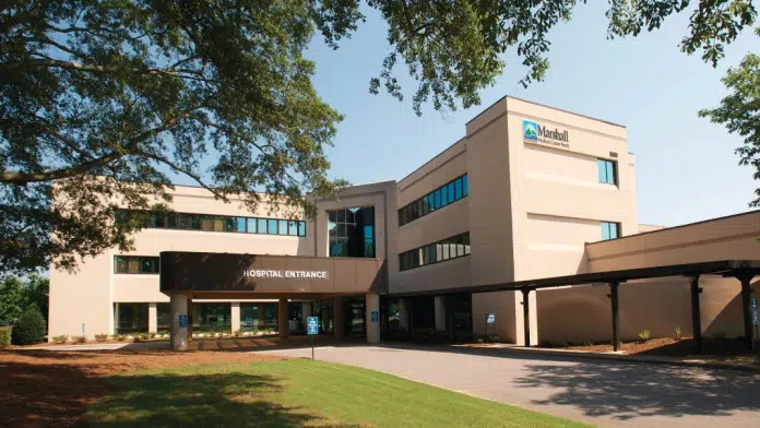 Marshall Medical Center North Behavioral Health in Guntersville Alabama offering mental health and addiction treatment services