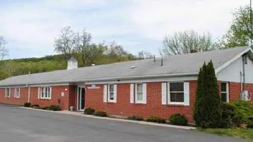 The welcoming entrance of Burlington United Methodist Family Services in Burlington, West Virginia, dedicated to supporting families and individuals.