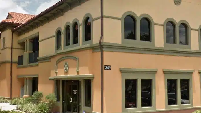 Exterior view of Sojourners Recovery Wellness Center facility in Lake Mary, FL, specializing in addiction recovery and wellness services.