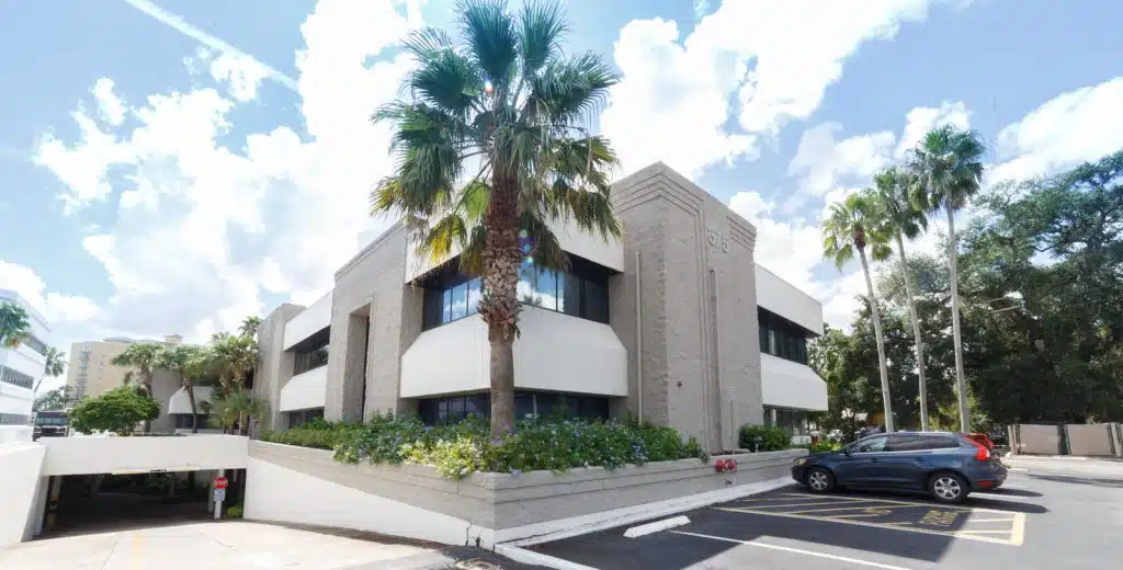 Exterior view of Our Place of Central Florida in Altamonte Springs, FL, providing support services for individuals in recovery.