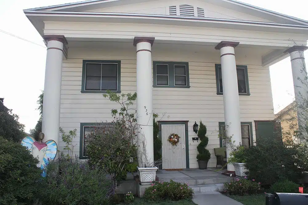 Entrance of SHAWL House in San Pedro, California, offering residential addiction recovery and support services for women