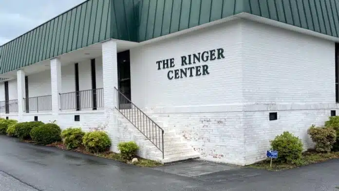 Exterior view of The Ringer Centers facility in Greensboro, NC, specializing in specialized addiction recovery services.