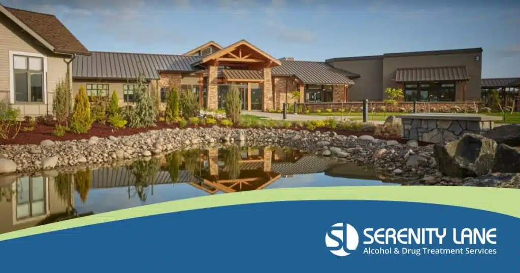 Exterior view of Serenity Lane Residential Treatment in Coburg, OR.