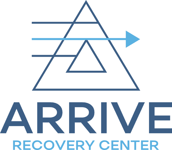 Logo of Arrive Recovery Center featuring a modern and calming design.