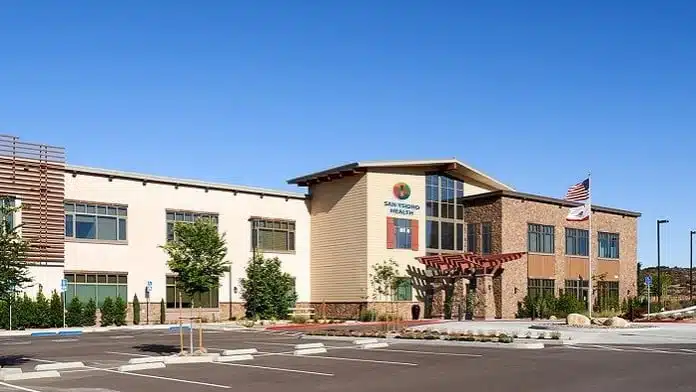 Exterior view of San Ysidro Health Mountain Health Family Medicine in Campo, CA.
