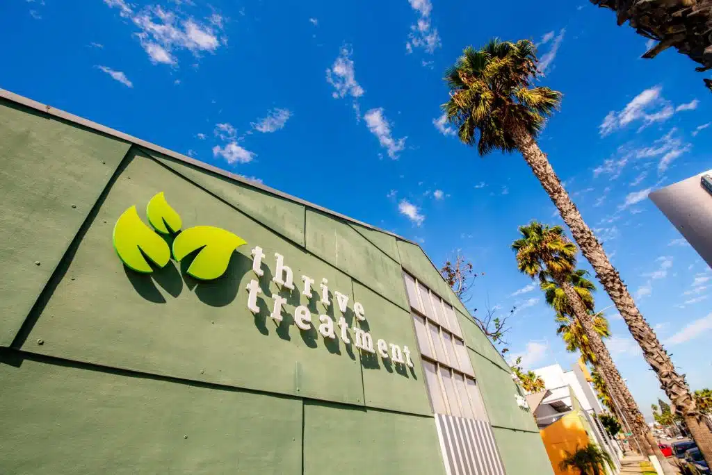 Exterior view of Thrive Treatment outpatient dual diagnosis addiction center in Culver City, CA.
