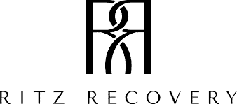 Logo of Ritz Recovery, a luxury rehab and detox center in Los Angeles, California.