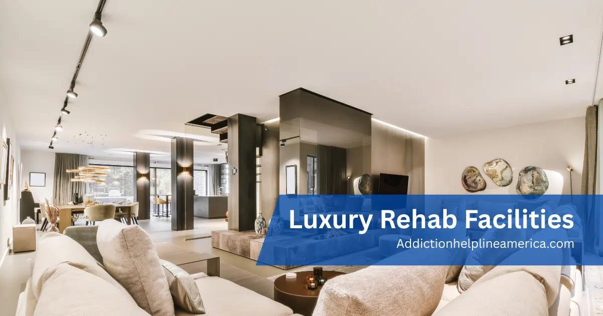 Luxury drug rehabilitation facility offering high-end treatment services in a serene environment.