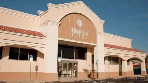 Entrance of Bay Pines VA Healthcare System St. Petersburg Community-Based Outpatient Clinic in St. Petersburg, Florida