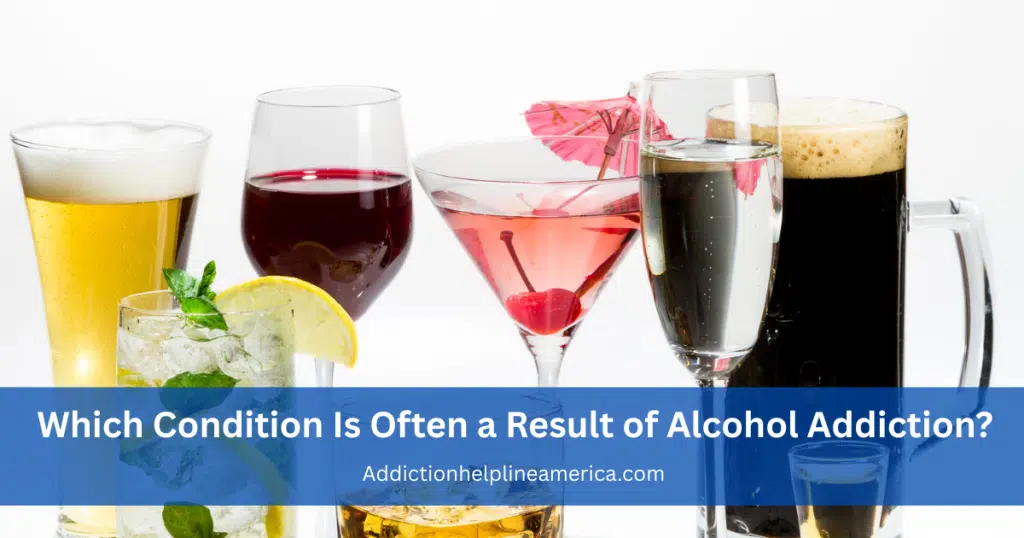 Visual representation of the effects of alcohol addiction on health, including liver damage and mental health issues.