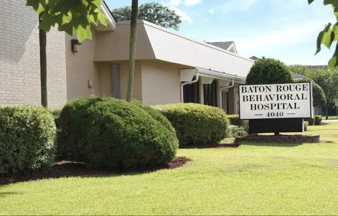 Front sign of Baton Rouge Behavioral Hospital in Baton Rouge, Louisiana
