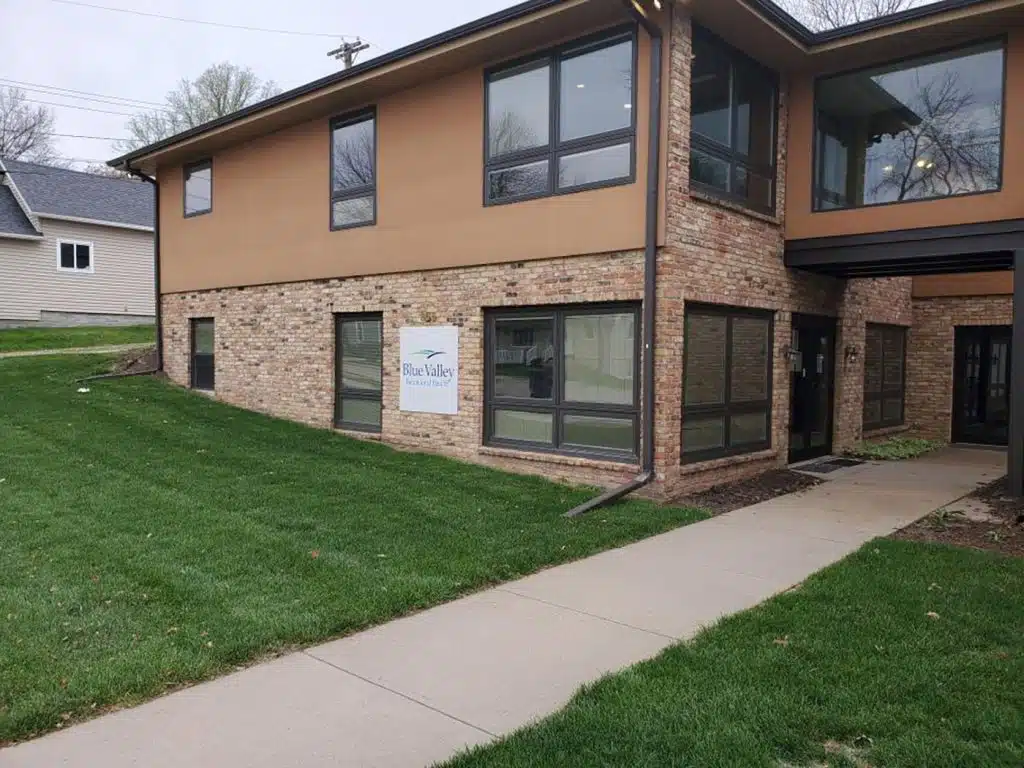 Exterior of Blue Valley Behavioral Health facility in Wahoo, Nebraska