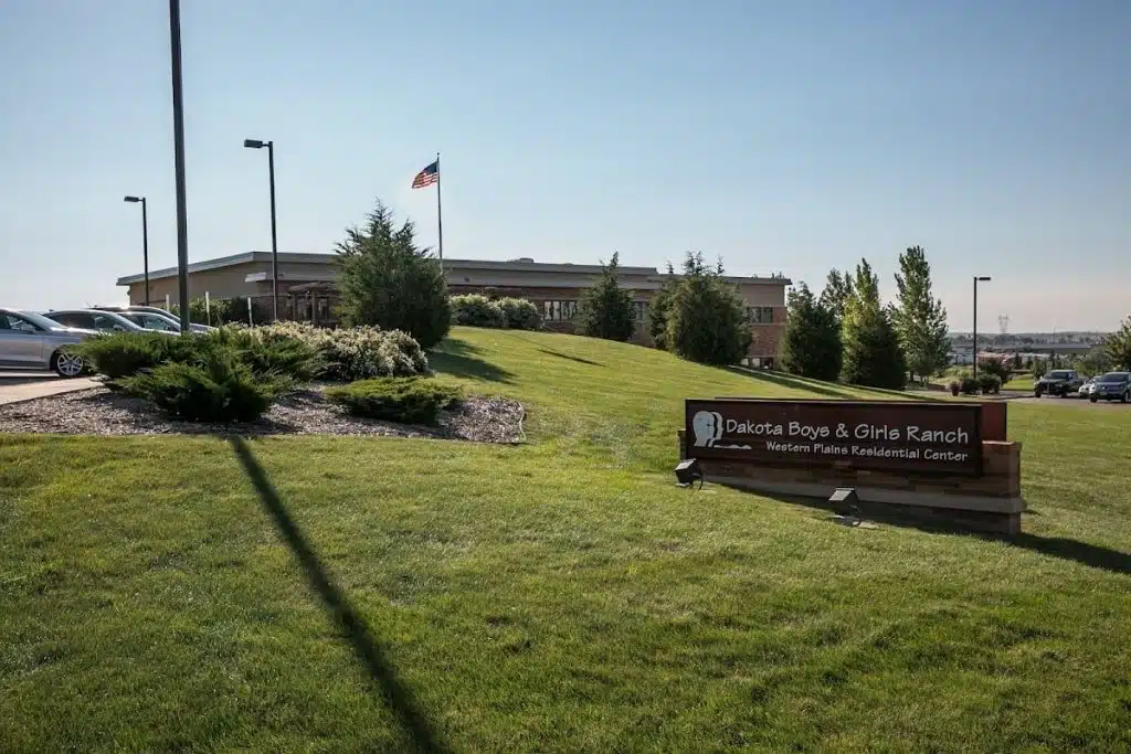 Front sign outside Dakota Boys and Girls Ranch Western Plains Residential Campus in North Dakota