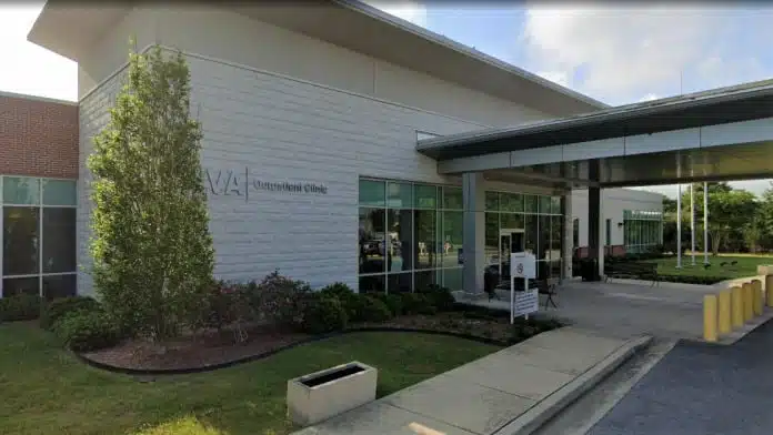 Entrance to Alexandria VA Health Care System Lafayette CBOC clinic in Lafayette, LA