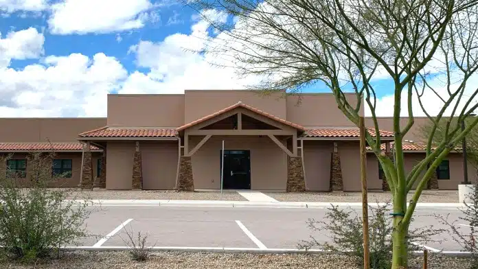 Main entrance of Buena Vista Drug and Alcohol Recovery Center in Tucson, Arizona 85712