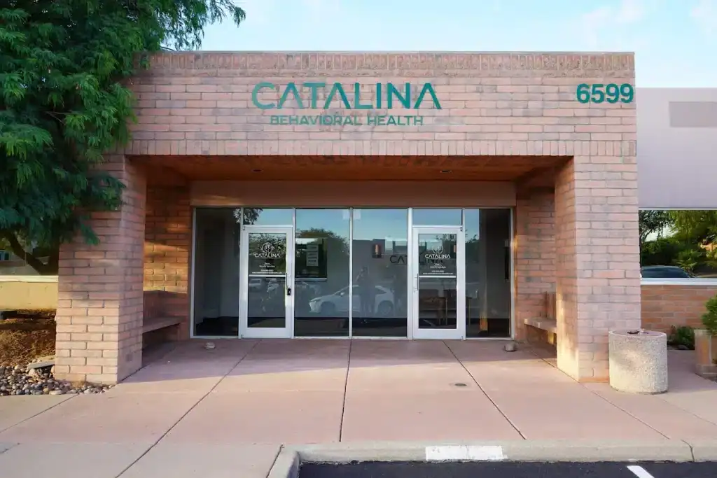 Main entrance of Catalina Behavioral Health facility in Tucson, Arizona