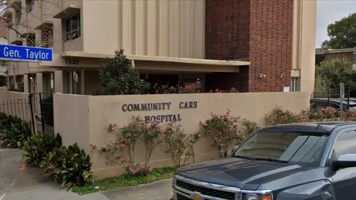 Community Care Hospital in New Orleans, LA 70115, specializing in inpatient psychiatric and mental health care.