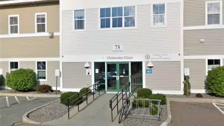 Front entrance of Howard Center Chittenden Clinic in South Burlington, Vermont