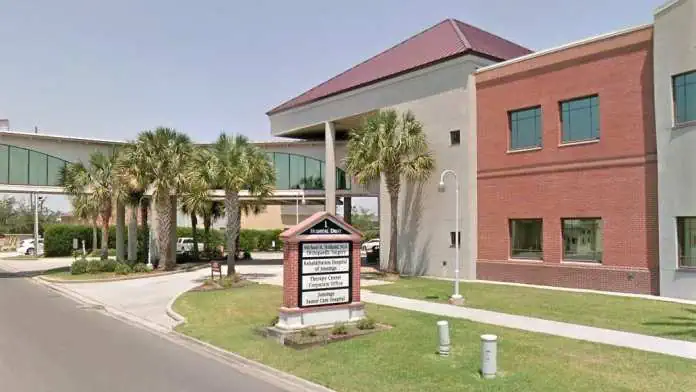 Main entrance of Jennings Senior Care Hospital in Jennings, Louisiana