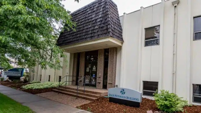 Entrance to North Range Behavioral Health Adult Recovery Program in Greeley, Colorado