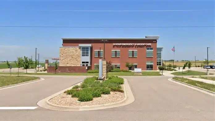 Entrance of North Range Behavioral Health facility in Dacono, Colorado