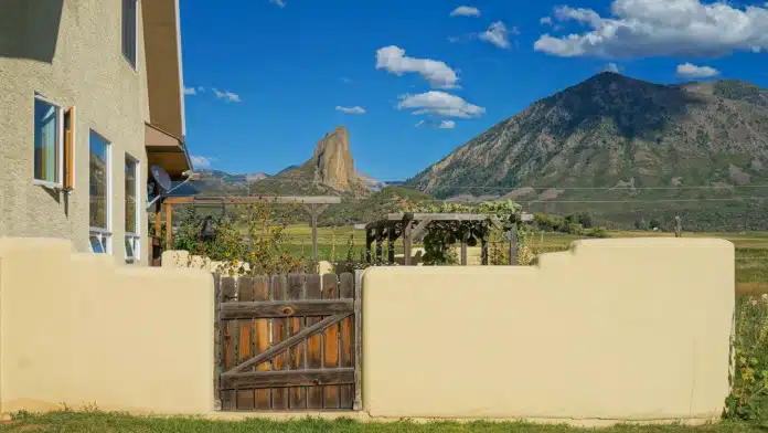 Entrance of Rites of Passage Colorado in Crawford, CO, a residential treatment center for mental health and trauma recovery