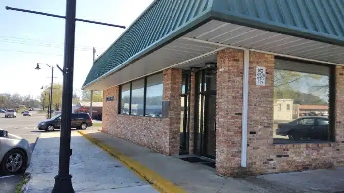 Entrance of Riverbend Center for Mental Health in Russellville, Alabama