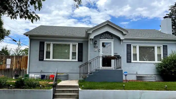 Front entrance of Rocky Mountain Sober Living in Colorado Springs, Colorado, providing sober living housing and recovery support