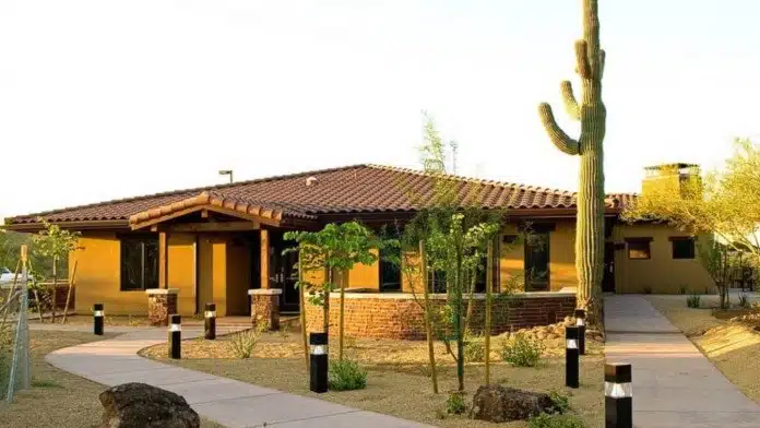 Rosewood Ranch campus featuring serene desert landscapes and therapeutic facilities.