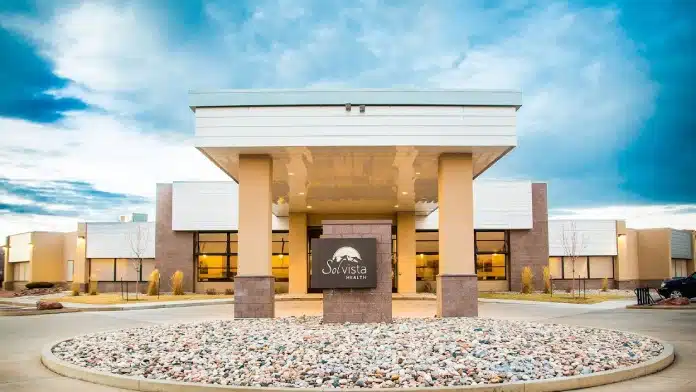 Front entrance of Solvista Health facility in Cañon City, Colorado