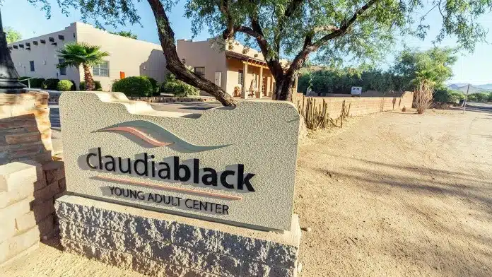The Meadows – Claudia Black Young Adult Center campus featuring serene desert landscapes and therapeutic facilities.
