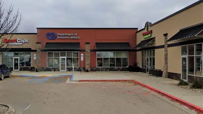 Front entrance of the Grand Forks VA Clinic in Grand Forks, North Dakota