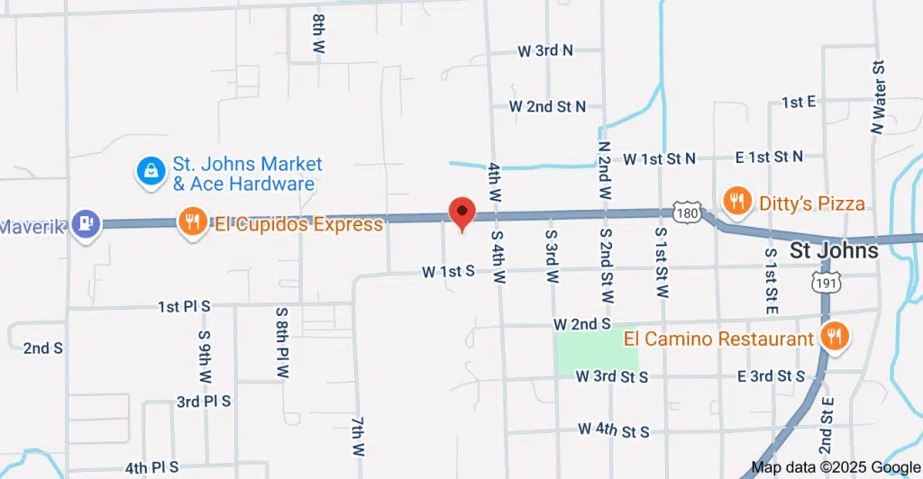 Main entrance of Little Colorado Behavioral Health Centers in Saint Johns, Arizona.