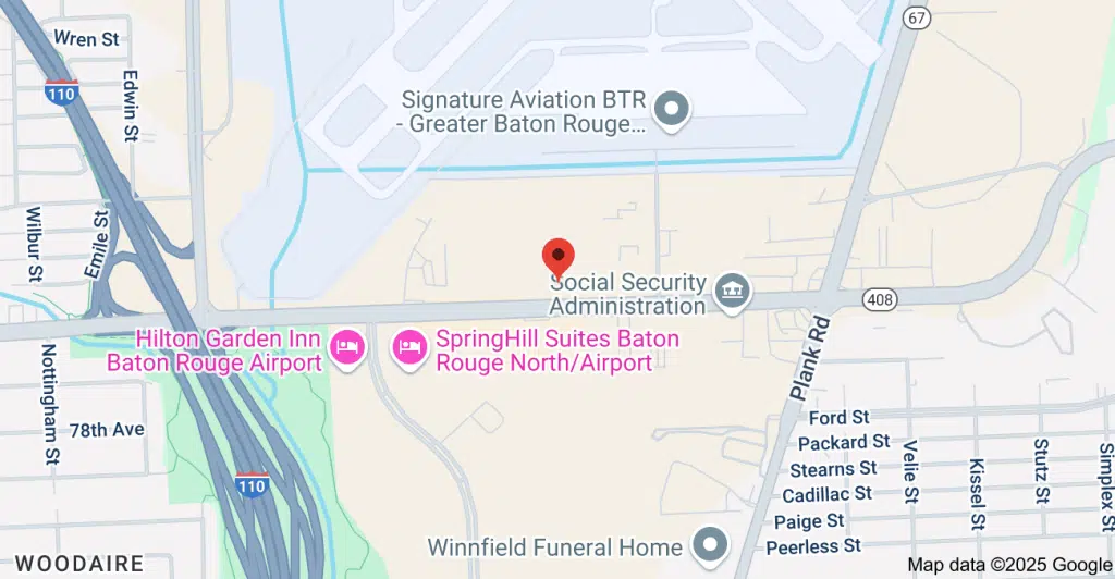 Entrance of Margaret Dumas Mental Health Center in Baton Rouge, Louisiana