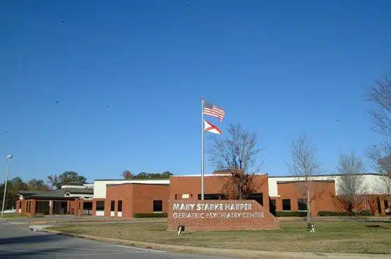 Front sign of Mary Starke Harper Geriatric Psychiatry Center at 115 Harper Court, Tuscaloosa, AL