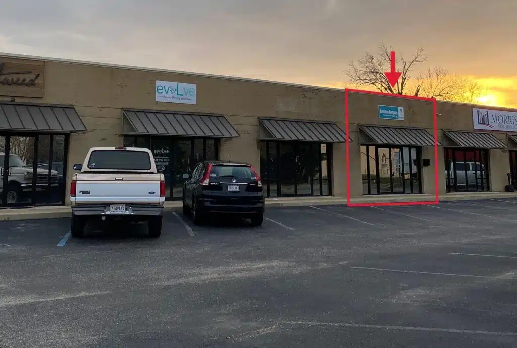 Entrance of Montgomery Area Mental Health Authority Autauga County Satellite Office in Prattville, Alabama