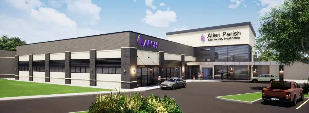 Front view of New Vision at Allen Parish Hospital in Kinder, LA