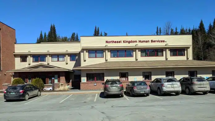 Front entrance of Northeast Kingdom Human Services building in Saint Johnsbury, Vermont