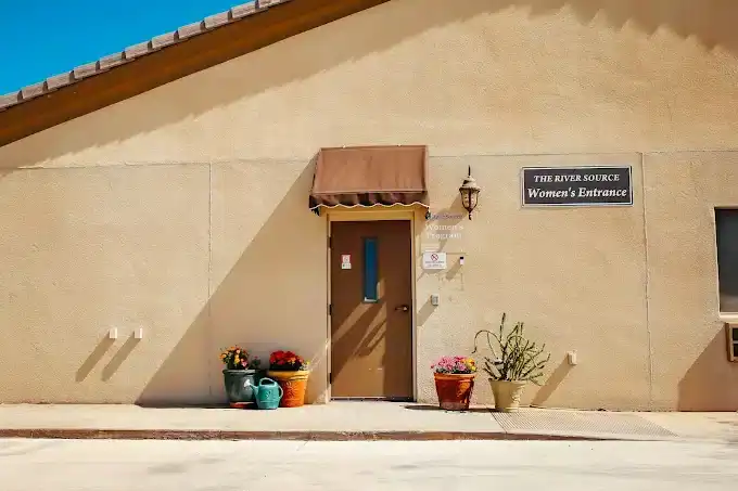 Entrance of The River Source addiction treatment center in Tucson, AZ 85704