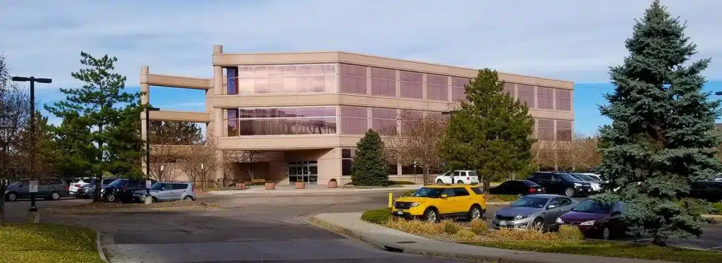 Main entrance of AllHealth Network in Littleton, Colorado