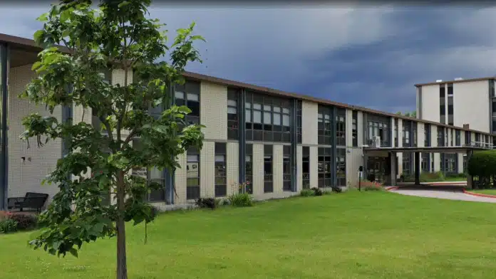 Entrance to Colorado Mental Health Institute at Fort Logan in Denver, Colorado