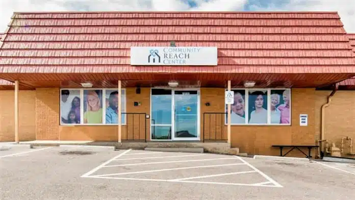 Entrance to Community Reach Center Weekend Walk-In Clinic in Thornton, Colorado
