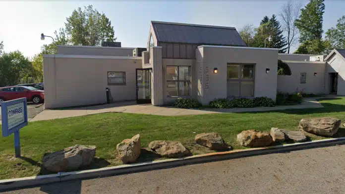 Front entrance of Compass Family and Community Services in Youngstown, Ohio