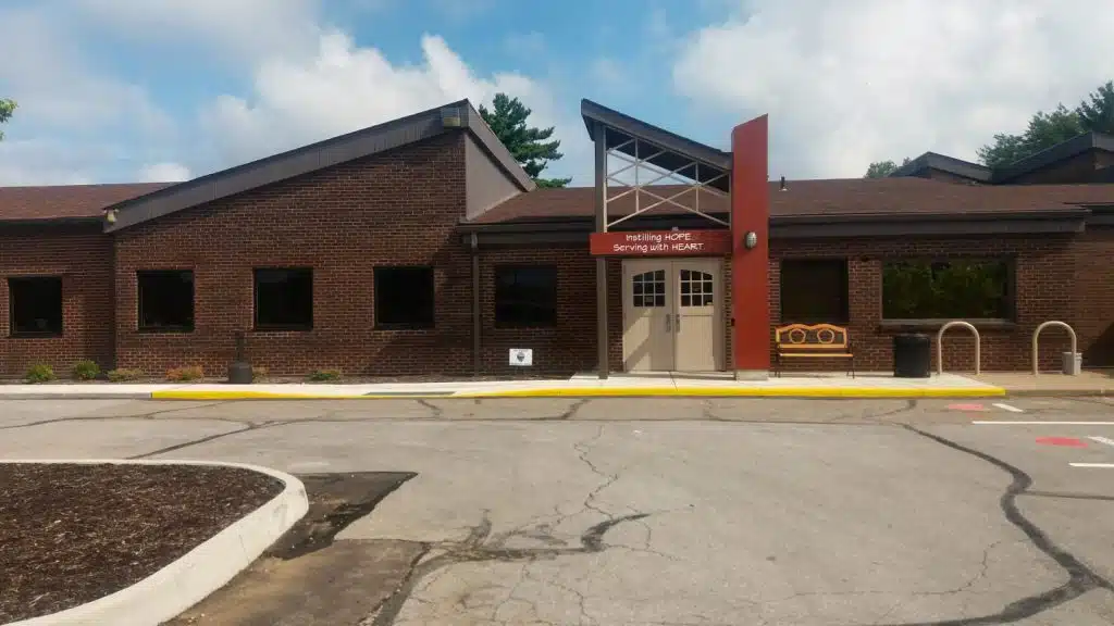 Front entrance of Concord Counseling Services in Westerville Ohio 43081